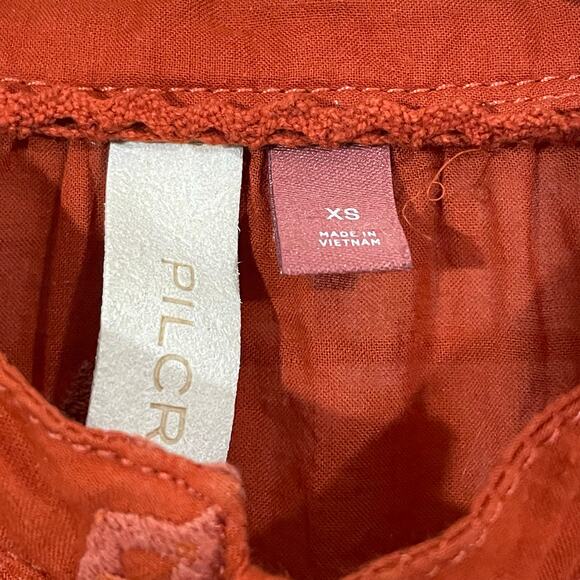 Anthropologie Pilcro Tiered Tunic Blouse - Orange - XS - Picture 10 of 16